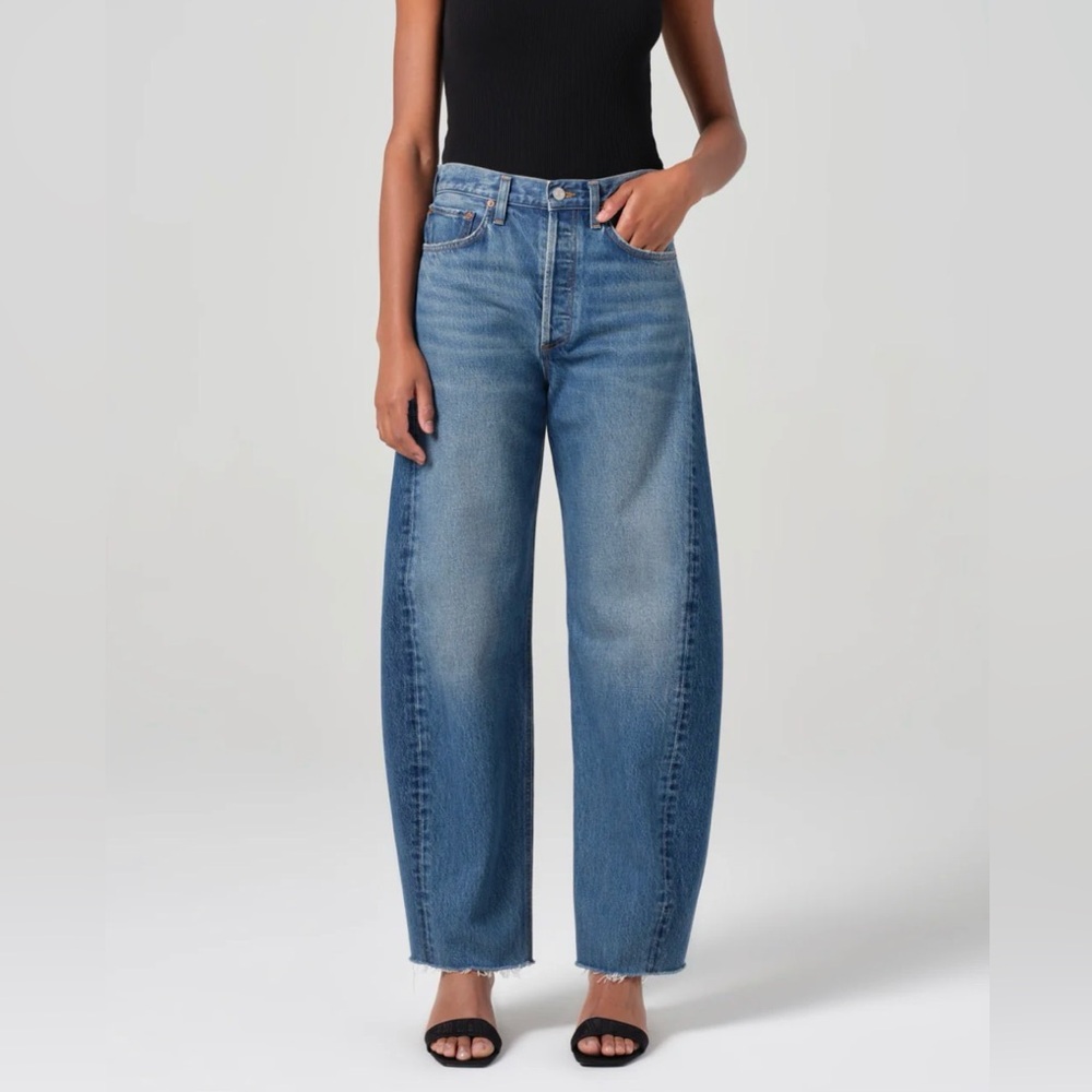 Agolde LUNA HIGH RISE PIECED TAPER sz 27